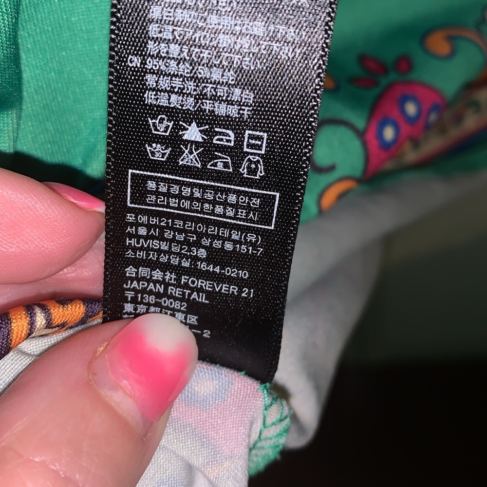 Twenty one nwot midi satiny boho dress - Picture 8 of 8